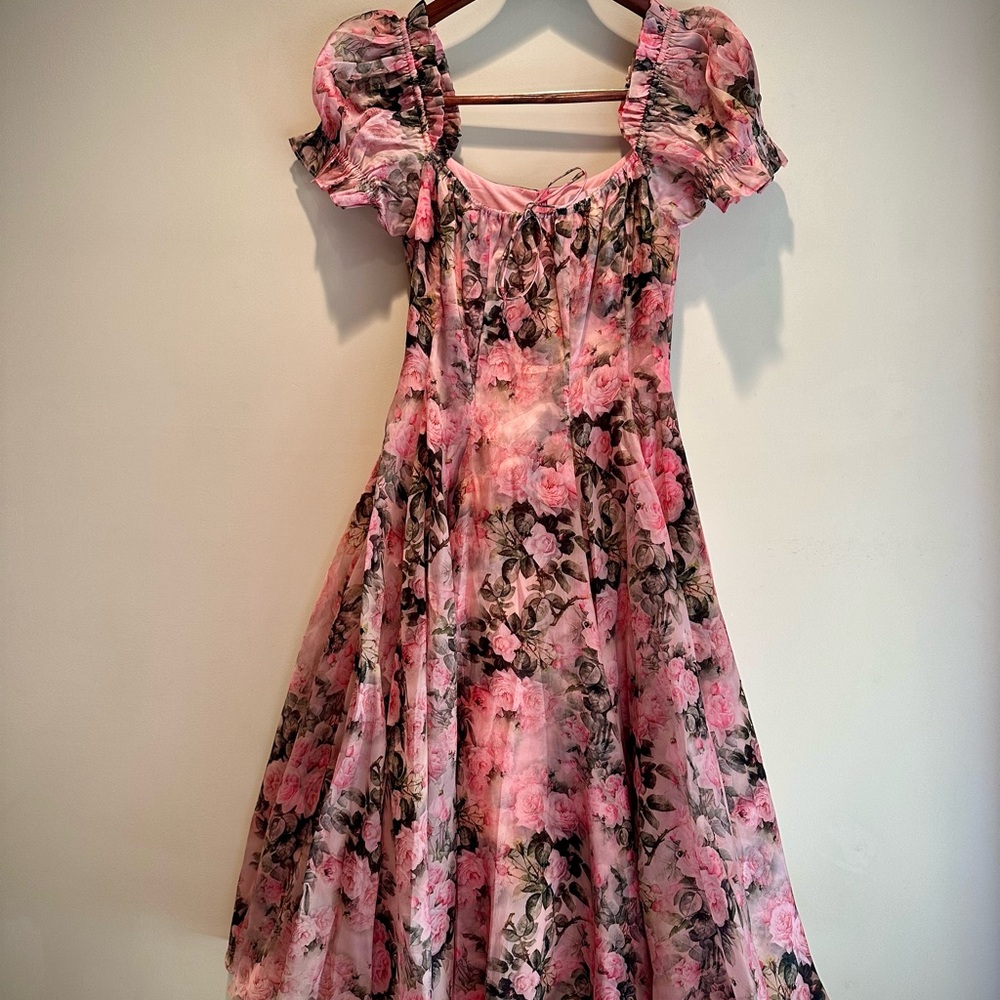 100% Silk Selkie Queen Bee Party Dress Medium NEW without tags